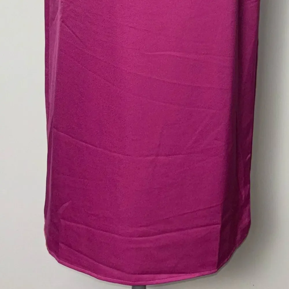 NWT Lulus Feeling Sensational Midi Dress Women's Large Color Block Pink/Magenta - Picture 12 of 16